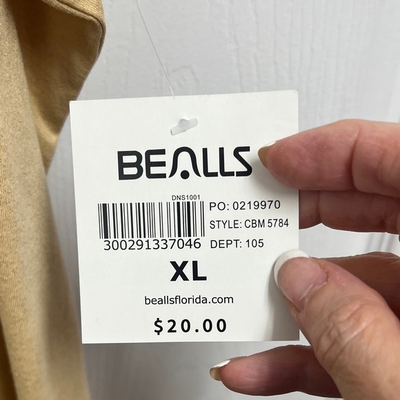 Coral Bay Women's gold Tank Top XL NWT - Picture 5 of 5